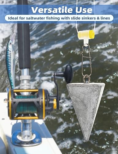 BLUEWING Pyramid Sinkers Lead Fishing Weights 1oz,2oz,3oz,5oz,8oz,10oz,12oz,16oz,32oz for Saltwater - style: #16 16oz, 2 Pack