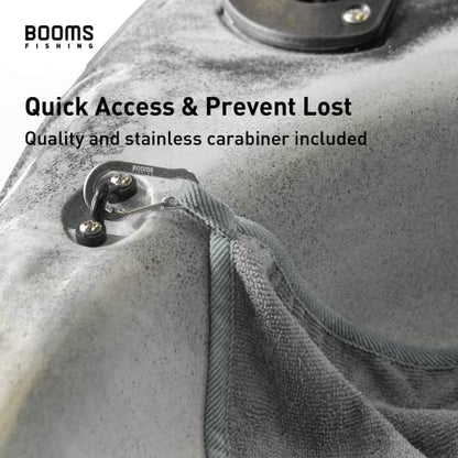 Booms Fishing B0T Microfiber Fishing Towel with Clip, 3 Pack Gray - color: Gray_3 Pack
