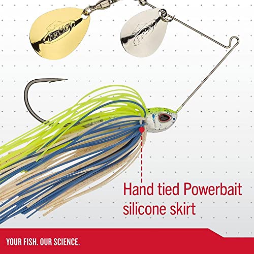 Berkley Power Blade Compact Fishing Spinnerbaits - color: Bama Bream/Gold + Gold, size: 3/8 oz - Willow Willow