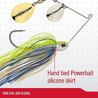 Berkley Power Blade Compact Fishing Spinnerbaits - color: Herring/Silver + Silver, size: 3/8 oz - Willow Willow