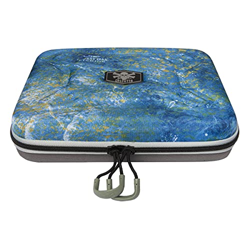 Calcutta Squall Molded Bait Binder | Mossy Oak Coastal Shoreline Pattern | 8 Removable Clear Plastic Sleeves | Compression Molded Durability | Soft Bait Organizer - color: Molded Bait Binder