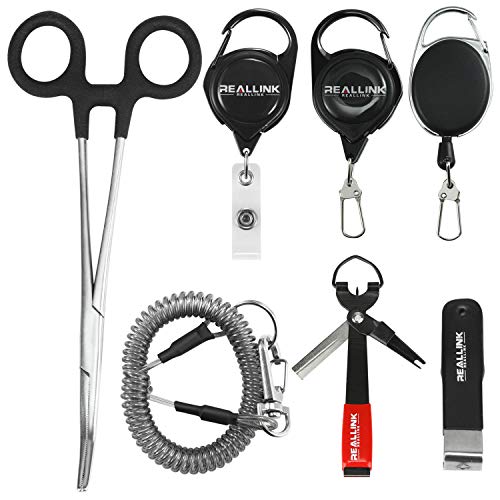 Fly Fishing Tools Kit and Accessories Combo Kits, Fishing Quick Nail Knot Tying Tool, Hook Remover Forceps and Pliers, Stainless Steel Salmon and Trout Multiple Fishing Set Gear Tool Assortment - style: 7 in 1 Combo