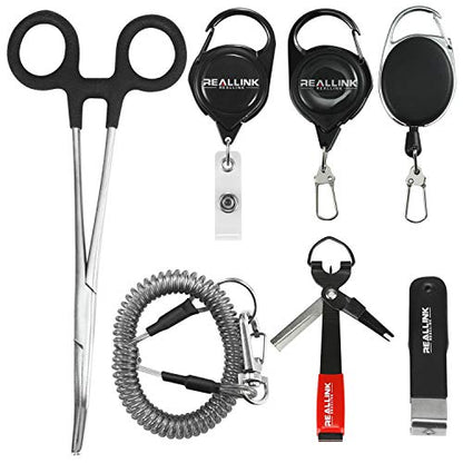 Fly Fishing Tools Kit and Accessories Combo Kits, Fishing Quick Nail Knot Tying Tool, Hook Remover Forceps and Pliers, Stainless Steel Salmon and Trout Multiple Fishing Set Gear Tool Assortment - style: 7 in 1 Combo