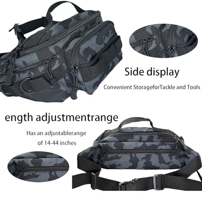 Fishing Fanny Pack for Men -Fishing Fanny Pack-Lightweight and Fishing Sling Pack - color: brown2