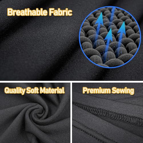 TICONN Neck Gaiter Face Cover Scarf, Neck Warmer Breathable Sun & Wind-proof for Skiing Fishing Hiking Cycling - color: Black-4pk, style: Quick Dry
