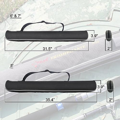 Fiblink 3-Piece Spinning Rod Heavy Spinning Fishing Rod Portable Fishing Rod Graphite Spin Rod (30-50 Pound Test) - size: Length: 7'