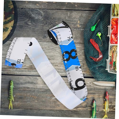 Yardwe Fish Measuring Board Adhesive Fish Ruler Tape for Boats Kayaks Outdoor Use Weatherproof Design Compact Portable Versatile Fishing Measurement Tool