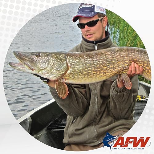 American Fishing Wire Surfstrand Micro Ultra Bare 1x19 Stainless Steel Leader Wire - Fishing Leader Line for Saltwater, 6.6lb Test - 61lb Test, Camo Color, 5m Length - style: 61 Lb / 5 M