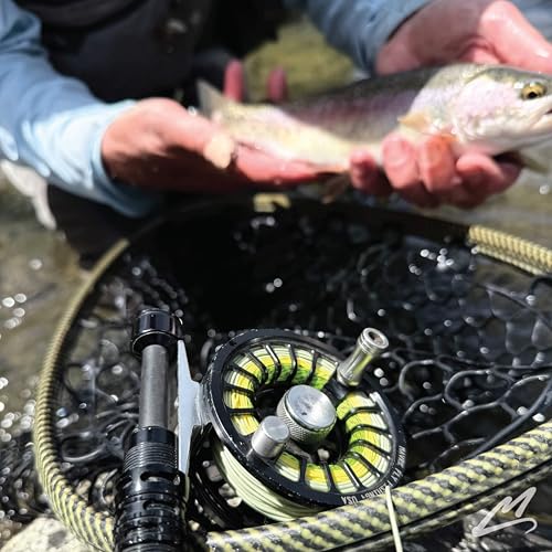 MAVRK USA Fly Fishing Line | Euro Nymph & Floating Lines | Level ESN Mono & Weight Forward Designs | High Visibility, Low Stretch, Freshwater Trout - color: Commander, size: WF-6
