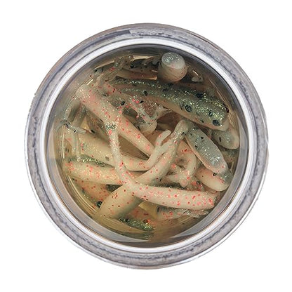 Berkley Gulp! Alive! Minnow Fishing Soft Bait - color: Rainbow Trout, size: 1in - Jar