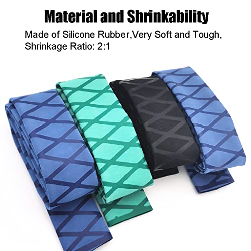 3.3 FT Fishing Rod Shrink Wrap Tubing, 2 Inch Non-Slip Heat Shrink Grip | 3.3 Foot Heat Shrink Tubing 2 inch Dia Green, Non-Slip and Waterproof. Easy Heat Application for A Custom Grip Fit. - size: Dia 50mm-2''(3.3 feet,Green)