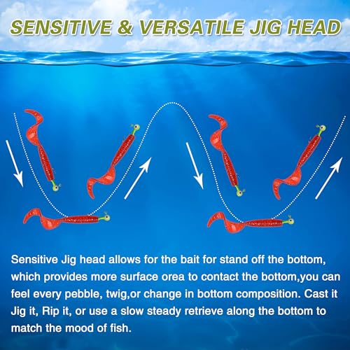 Fishing Jig Head Hooks - 25/50pcs Painted Round Ball Head Jigs with 3D Eyes Crappie Jig Hook for Bass Trout Walleye Fishing Jig Head Baits Assorted 1/32oz 1/16oz 1/8oz 1/4oz 3/8oz - style: 10.5g(3/8oz)-25pcs