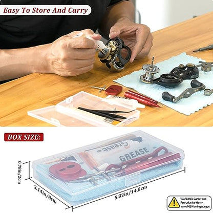 THKFISH Fishing Reel Repair Tool Kit, 13 Pcs Fishing Reel Bearing Tool Kit Remover Reel Bearing Remover Kit for Baitcasting Reel Lightweight DIY Use Tools