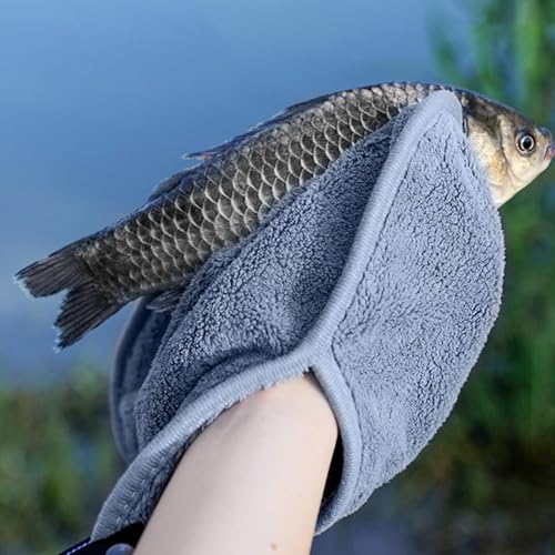 Microfiber Towel, Fishing Towel, Soft Bait Towel, Lure for Outdoor Fishing or Cleaning Scrubbing Boats and Rods - color: Double Layer