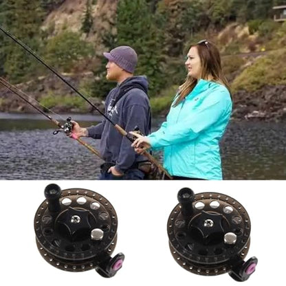 Fly Fishing Reel, Saltwater Fly Reel Fly Fishing Reels,Fly Fishing Tackle Round Tackle Wheel Ice Fishing Reels Plastic