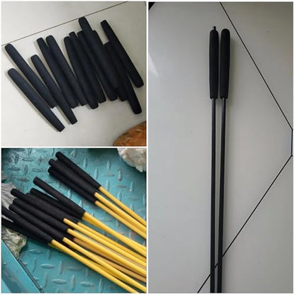 4 Pack Foam Grip Tubing 6 Inch Long Foam Handle Grips Aid Non Slip Sleeve Tubes Cover for Disabled and Elderly Fishing Rod Carbon Fiber Stick Utensils Scissor Tools Pens Arthritic Handicapped