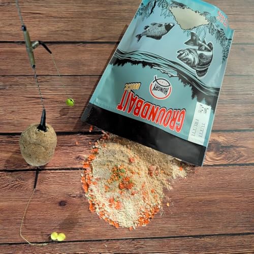 HungryFish Groundbait Fishing Chum Mix – Natural Fishing Bait for Carp, Catfish, Bluegill & Crappie – Strong Scent Trail, Fast Attraction, Safe for Lakes, Ponds & Rivers 2 lb