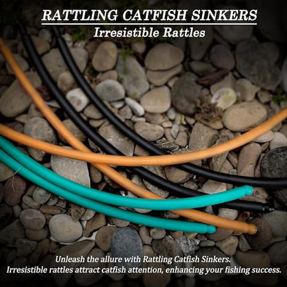 Dragging Weights for Catfishing, Drag Weights No Snag Sinkers for Bottom Bouncing, Trolling, Drifting, Snagless Catfish Sinker Tackle Gear and Equipment - size: A4-6oz-Orange-5PCS