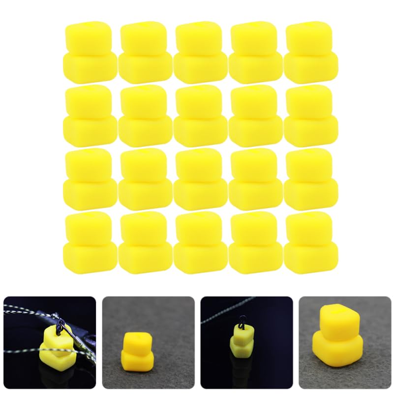 100pcs Floating Corn Beads High Buoyancy Fake Bait Sweetcorn for Carp Hair Rigs Artificial Soft TPE Trout Fishing Lures