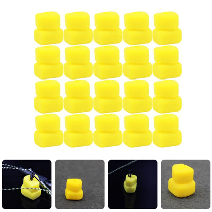 100pcs Floating Corn Beads High Buoyancy Fake Bait Sweetcorn for Carp Hair Rigs Artificial Soft TPE Trout Fishing Lures