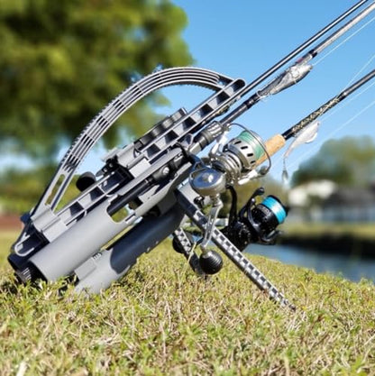 Rod-Runner Fishing Rod Rack - Express 3 Fishing Rod Carrier - Gray