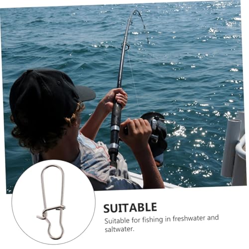 Fishing Buckle Sea Fishing Swivels Catfishing Holder Quick Feeder Fishing Bait Fishing Gadgets Sea - size: 2.4x0.7 cm