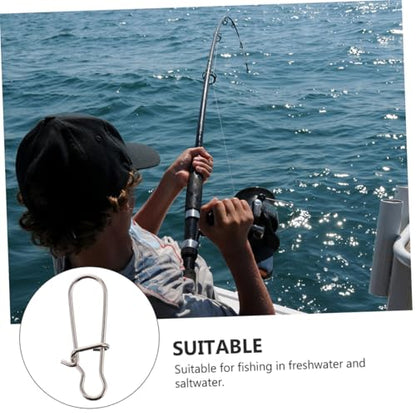 Fishing Buckle Sea Fishing Swivels Catfishing Holder Quick Feeder Fishing Bait Fishing Gadgets Sea - size: 2.4x0.7 cm