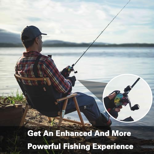 2-Pack Replacement Fishing Reel Handles, EVA Grip Baitcaster Handle Compatible with Abu Garcia Daiwa, Left or Right Side Installation, Aluminum Rocker Arm