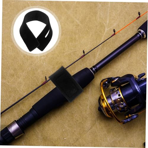 5pcs Adjustable Fishing Rod Straps Elastic Non-Slip Fishing Pole Bands Hook and Loop Closure for Secure Rod Fixing and Storage for Anglers and Outdoors