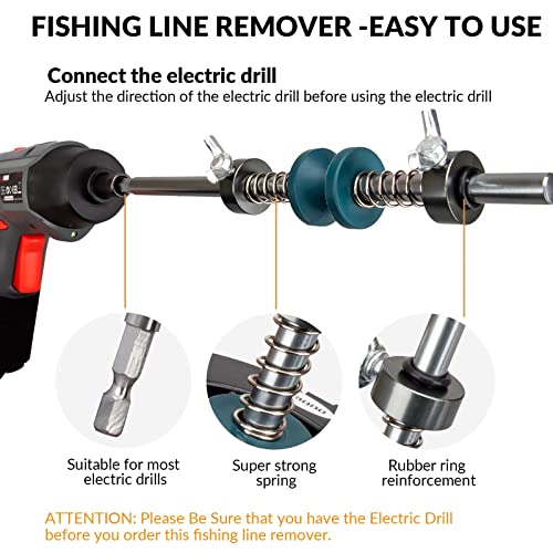 THKFISH Fishing Line Spooler Fishing Line Winder Spooler Fishing Accessories Adjustable Stable Portable Fishing Line Spooler/Fishing Line Remover - color: B -Long- Line Spooler +C- Line Remover