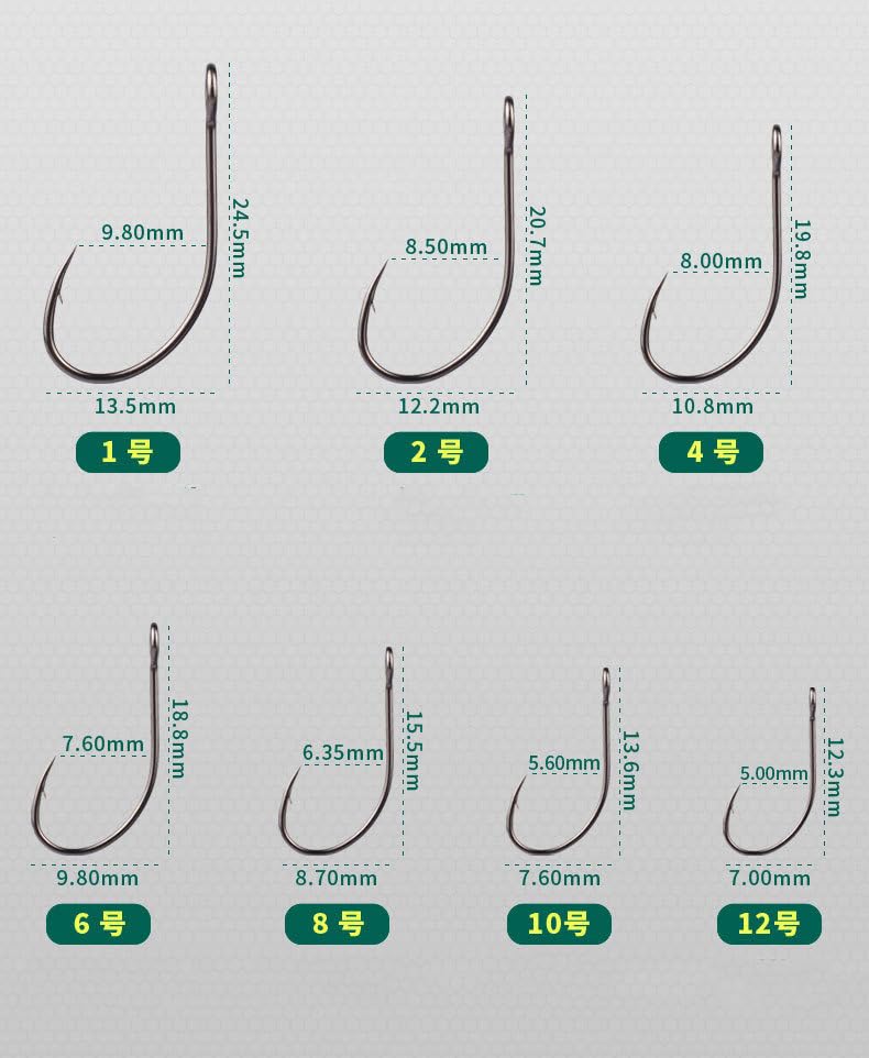 100-Piece ﻿Ringed Eye High Carbon Steel Barbed Single Hook - Perforated Saltwater Fishing Hook Lure Replacement Hook for Spinner Baits Trolling Spoons and Hardlures4#6#8#10#12# - size: 4# 100pcs
