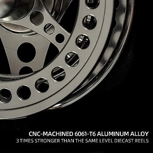 EX-ALC Fly Reel 3/4 5/6 7/8 9/10WT CNC Machined Large Arbor Aluminum Fly Fishing Reels Silver/Gunsmoke Fly Reels - color: Gunsmoke, size: 5/6WT Fly Reel