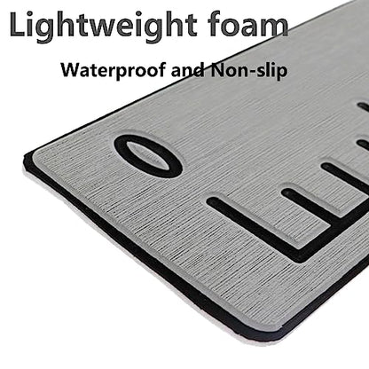 Foam Fishing Ruler,36" Fishing Measurement Tool,Fishing Accessories,Kayak Fishing Boat, Cooler Ruler,with 3M Adhesive Backing,Cool Gray
