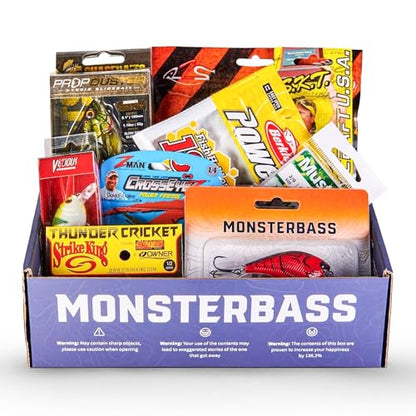 MONSTERBASS Fishing Mystery Box, Bass Fishing Kit - Best Lures Kit, Biggest & Best Tackle Mystery Box for Catching Smallmouth & Largemouth Bass - style: Platinum