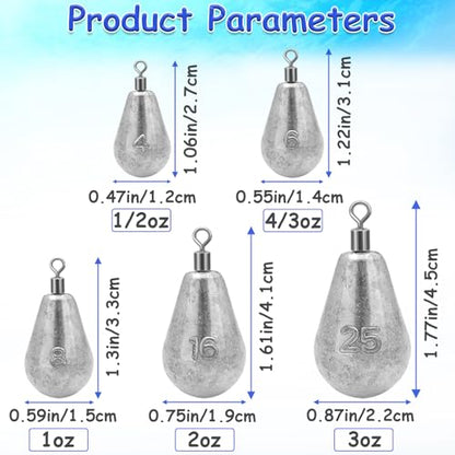 Long Casting Swivel Bell Sinkers Fishing Weights Drop Shot Weights with Swivels Fishing Lead Sinker 1/2oz 3/4oz 1oz 2oz 3oz - size: 1/2oz-10pcs