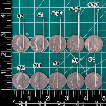 Dr.Fish 100 Pack Aberdeen Hooks Freshwater Fishing Hooks, Extra Long Shank Light Wire, Crappie/Bass/Bream/Bluegill/Panfish Fishing - size: #6-100 Pack