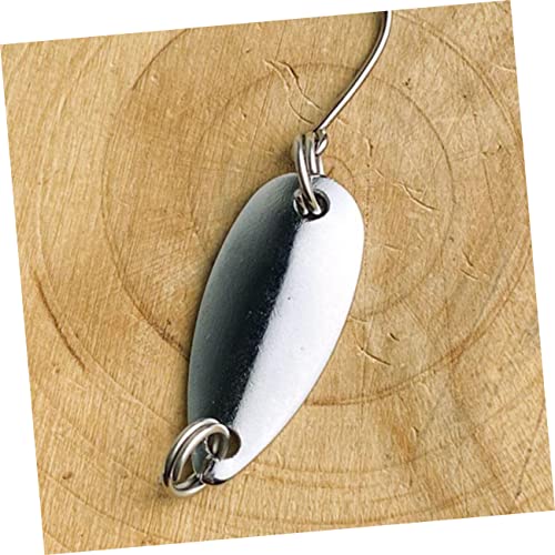 20pcs DIY Fishing Lure Kit Sequin Horse Mouth Single Hook Blades Bright Attractive for Bass Fishing