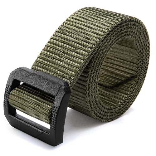 CHAOREN Tactical Belt Men – Nylon EDC Belt for Military CCW - color: Green, size: Medium