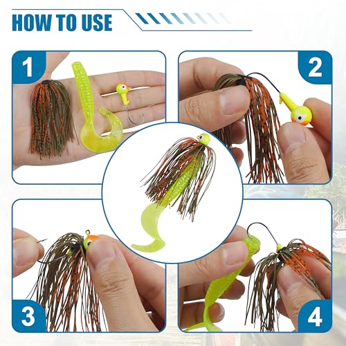 Silicone Jig Skirts 18/36 Bundles Fishing Lure Skirts Replacement Quick Change Umbrella Skirt for Spinnerbaits Buzzbaits Fishing Jigs Lures - color: 36pcs