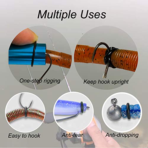 Senko Bait, 12PCS Fishing Soft Plastic Lures, 5.71inch Worms Bass Fishing Lure Kit Rubber Stick Baits with Salt for Wacky Rig Saltwater Freshwater