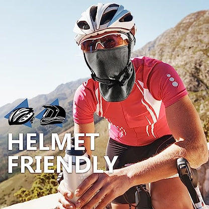 Balaclava Ski Mask, Sun UV Protection Breathable Full Head Face Mask for Men Women Skiing Cycling - color: Dark Grey