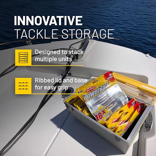 Plano EDGE Premium Plastics and Bulk Tackle Utility Box, Clear and Yellow, Rust-Resistant, Waterproof Bulk Premium Storage Organizer for Plastic Tackle - size: One-Size, style: Plastics