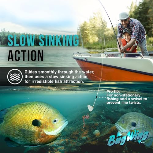 Panfish Lures 6PK | Prevents Swallowing The Hook | Easy Unhooking | Attracts Crappie, Sunfish, Bluegill, & Other Small Mouth Fish - color: Chartreuse, Pearl White, Black