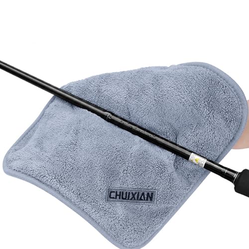 Fishing Towel with Clip Fishing Accessory Microfiber Towels Soft Quick Drying Baits Towel for Outdoor Fishing - color: Double layer