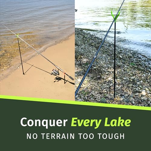 Fishin’ Stix Trident Telescoping Fishing Rod Holders – Extendable 12"–30", 50 lb+ Capacity, Sand Stake Pole Stand for Surf Fishing, Bank Angling, Catfish Rods, Lure & Bait Setup - style: Pink (2 Pack)