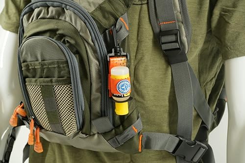 Loon Outdoors Aquel Dry Fly Floatant with Kingfisher Floatant Holder - color: Fall Run Brown Trout