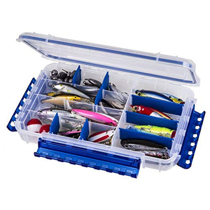 Flambeau Outdoors WP4005 Waterproof Fishing - Includes 11 Dividers, 16 Compartments, Waterproof Clear Fishing Lure Organizer, Ultimate Tuff Tainer with Zerust Dividers - 10.79" L x 7.20" W x 1.89" D - size: Standard - 16 Compartments