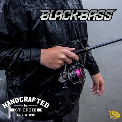 St. Croix Rods Black Bass Spinning Rod, RIS, Premium Quality, Durably Sensitive, High Performing Spinning Rod - style: 7'10" Medium/Mod. Fast 1 Pc.