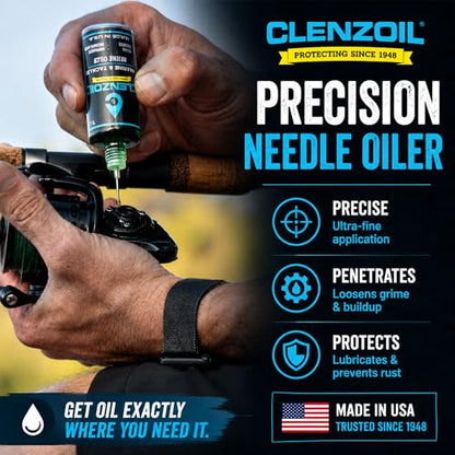 Clenzoil Marine & Tackle Reel Care Kit - with Fishing Reel Oil & Grease - All-in-One Cleaning Kit - for Freshwater & Saltwater Reels - Fish Reel Maintenance Kit
