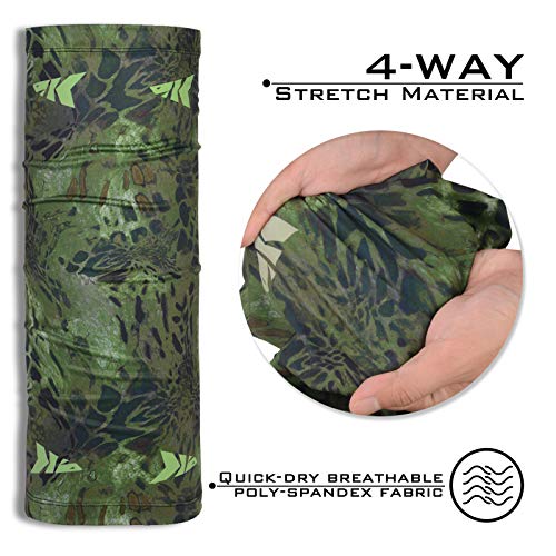 KastKing Sol Armis Neck Gaiter - UPF 50 Face Mask - UV Sun Protection Mask for Men & Women, Fishing, Hiking - color: I: Ambush (Size: 19"x9.5")